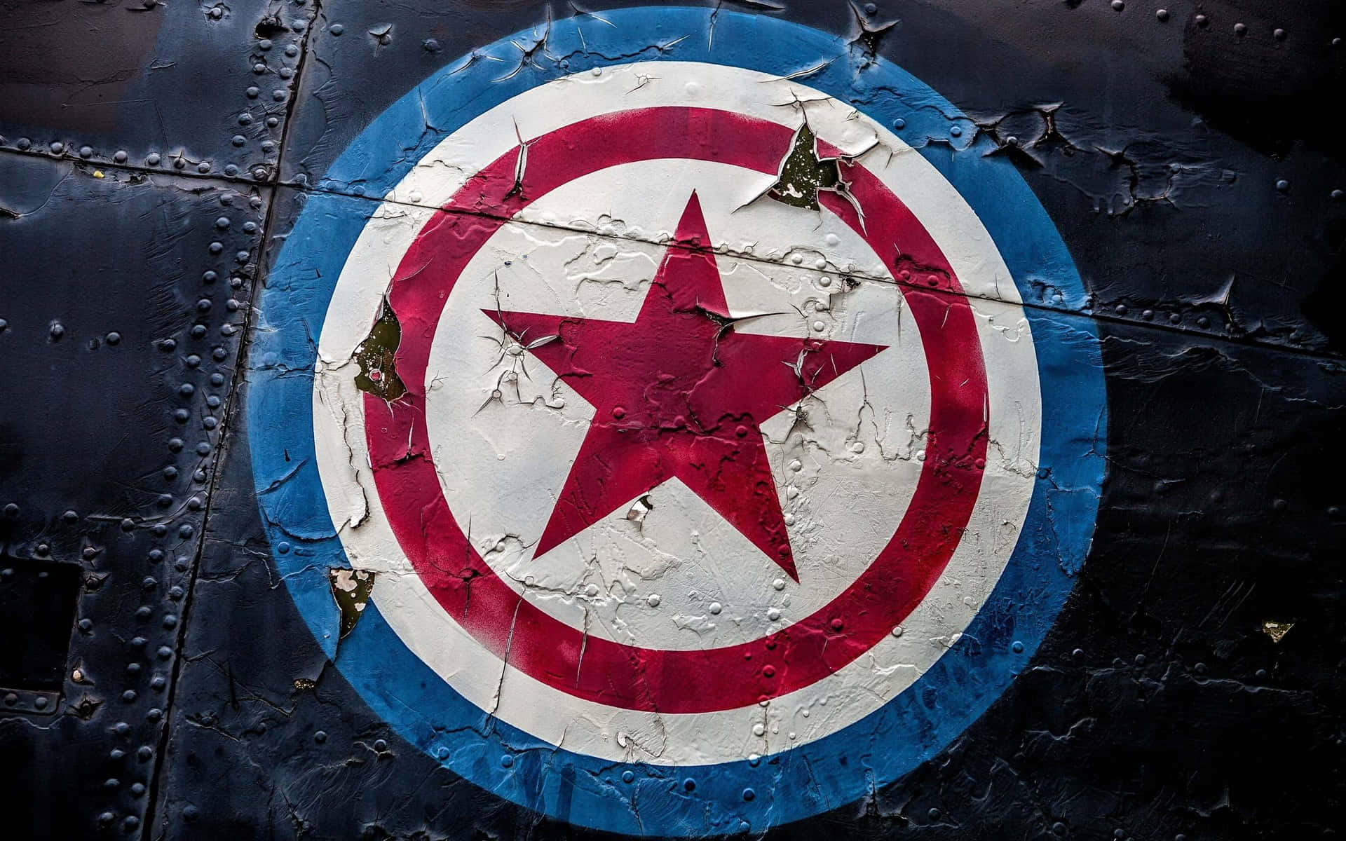 The Iconic Captain America Logo Background