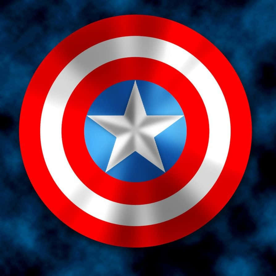 The Iconic Captain America Logo Background