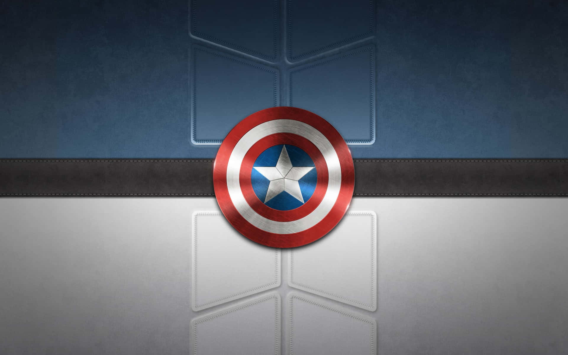 The Iconic Captain America Shield Logo Background