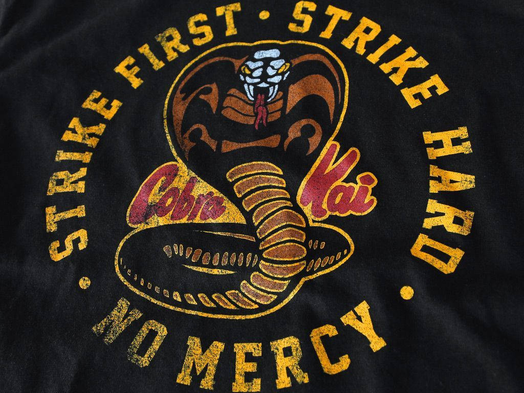 The Iconic Cobra Kai Logo Background