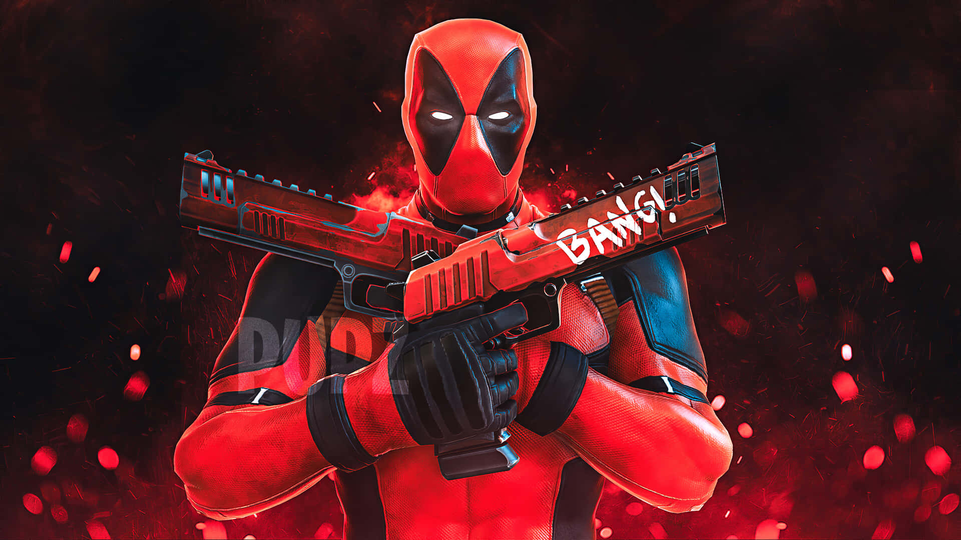 The Iconic Deadpool Logo Background