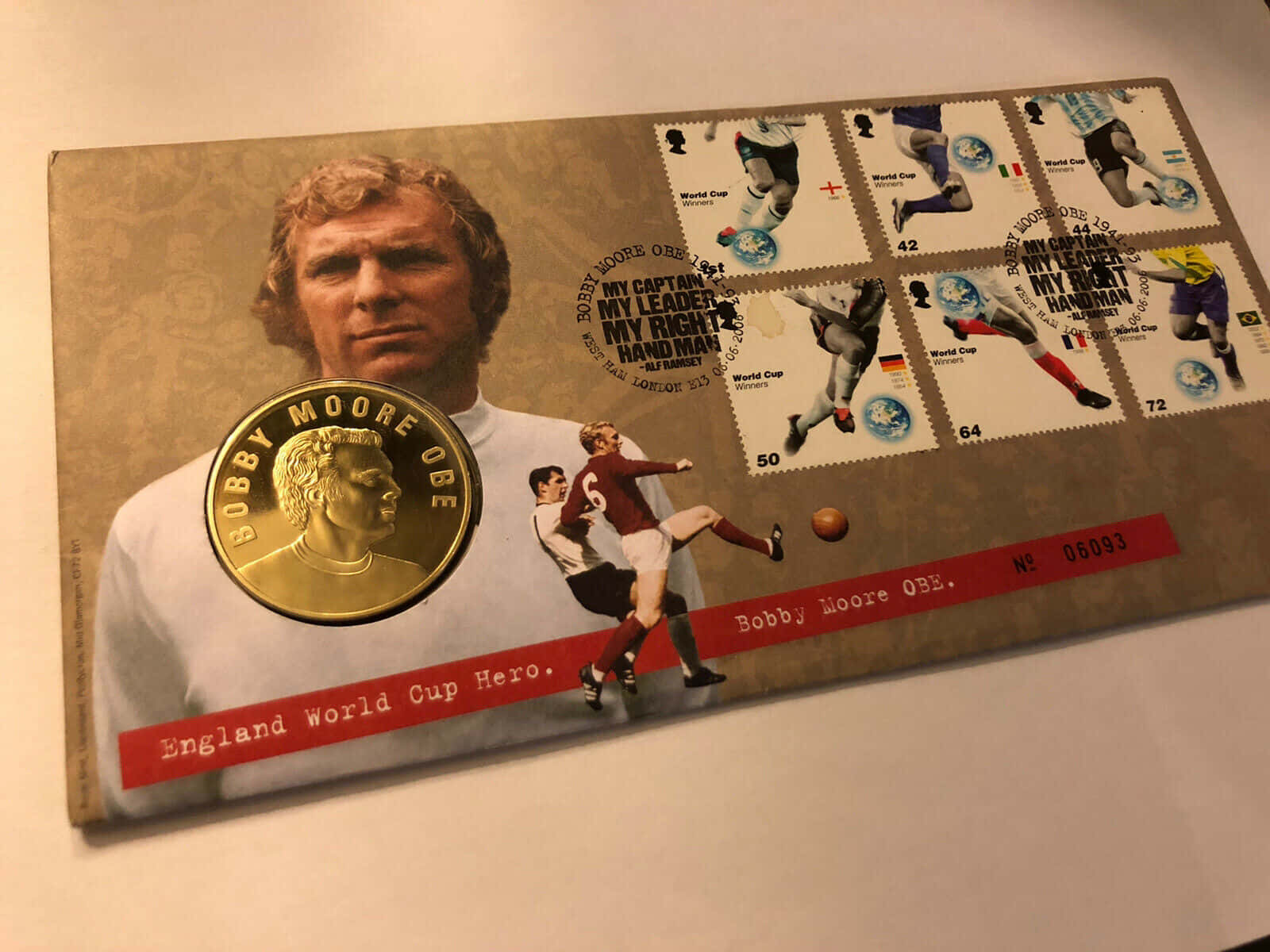 The Iconic English Football Legend, Bobby Moore Background