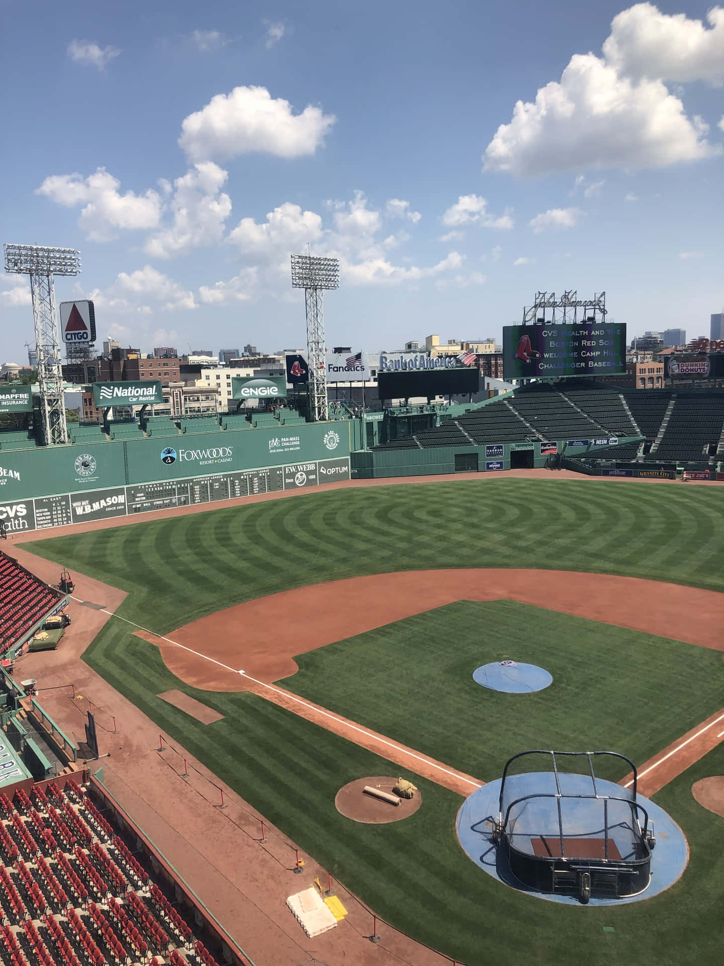 The Iconic Fenway Park Home To Major League Baseball's Boston Red Sox Background