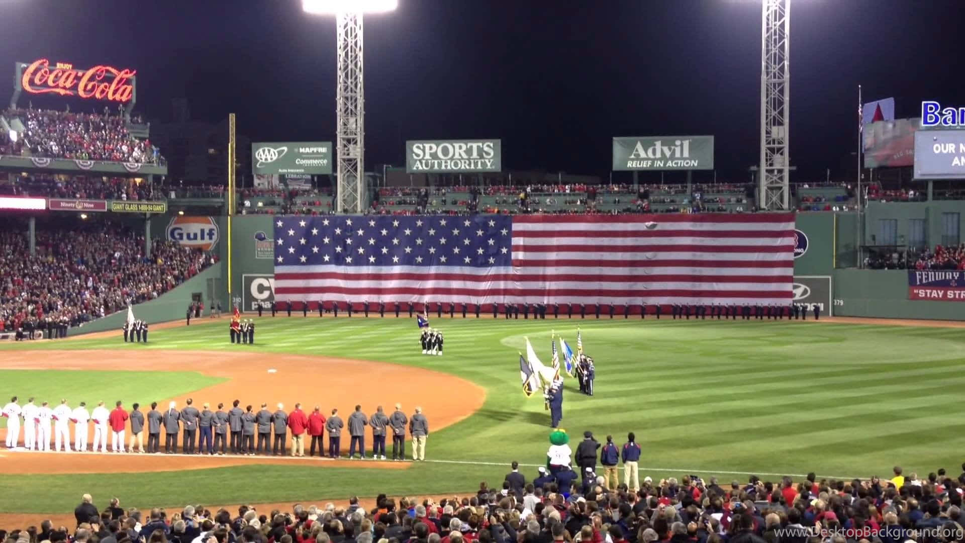 The Iconic Fenway Park In All Its Glory Background