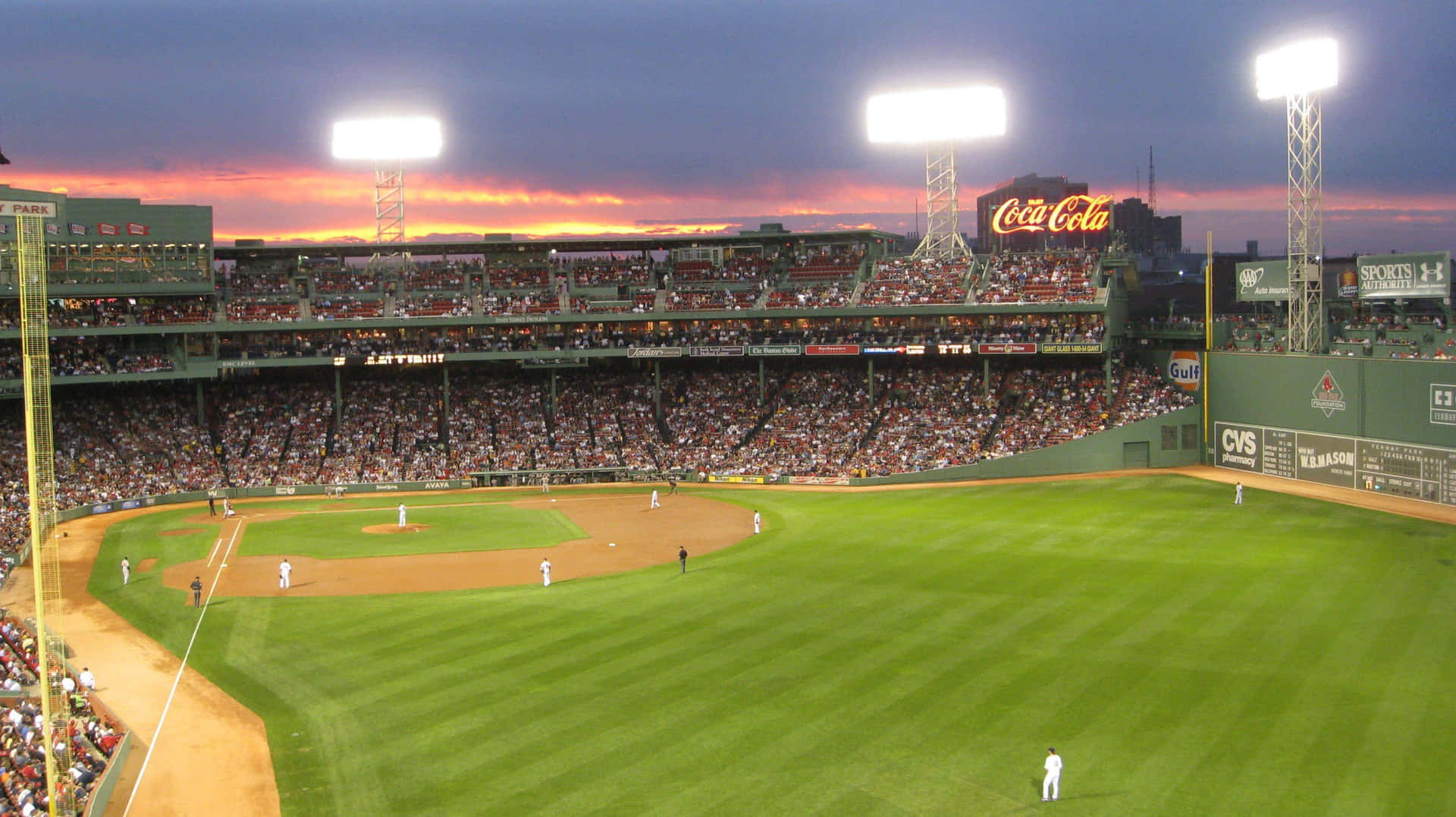 The Iconic Fenway Park In All Its Glory Background