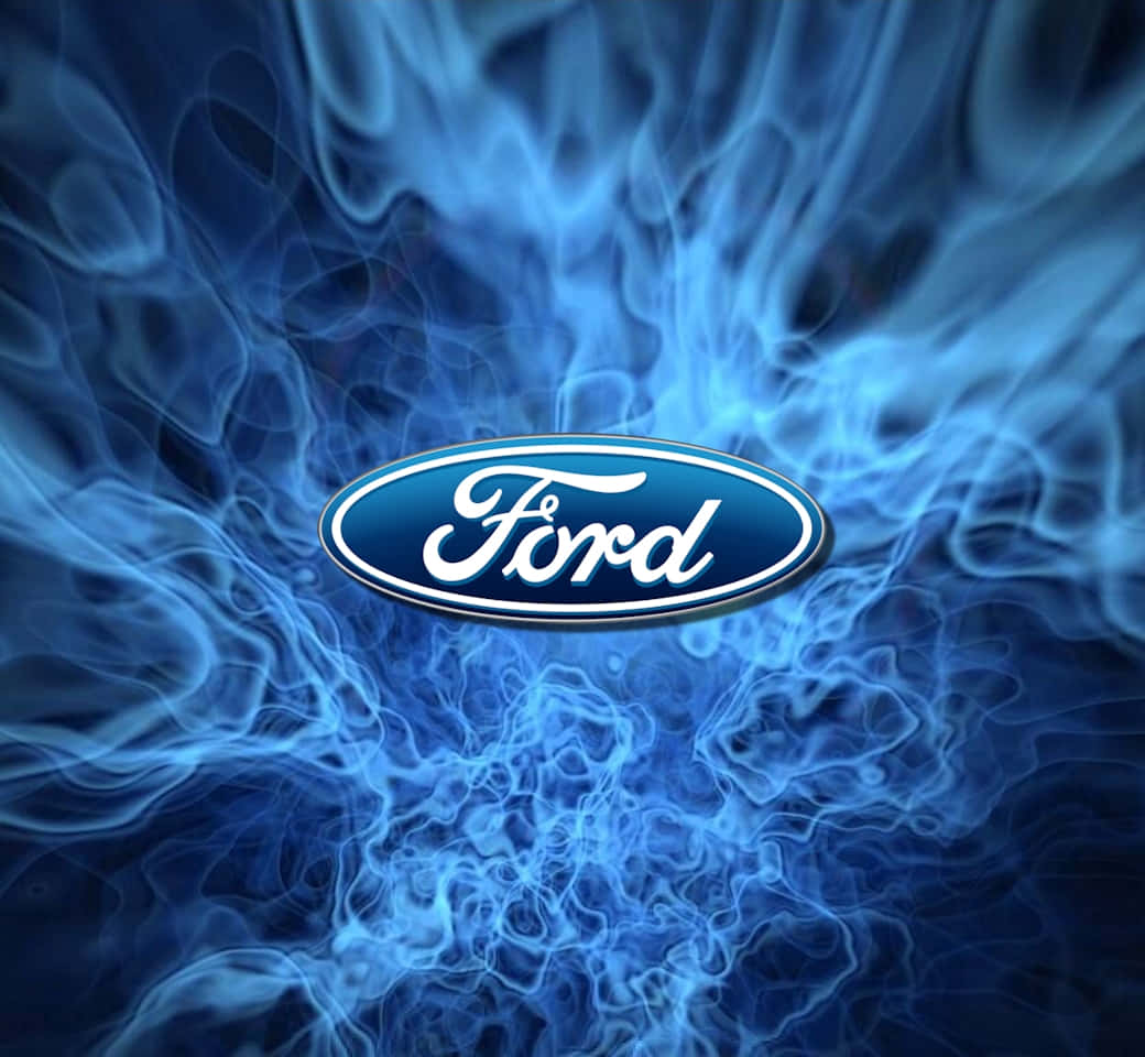 The Iconic Ford Logo On High-quality Wallpaper Background