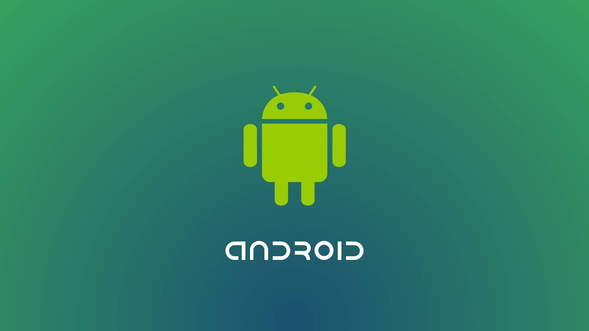 The Iconic Green Android Logo Background