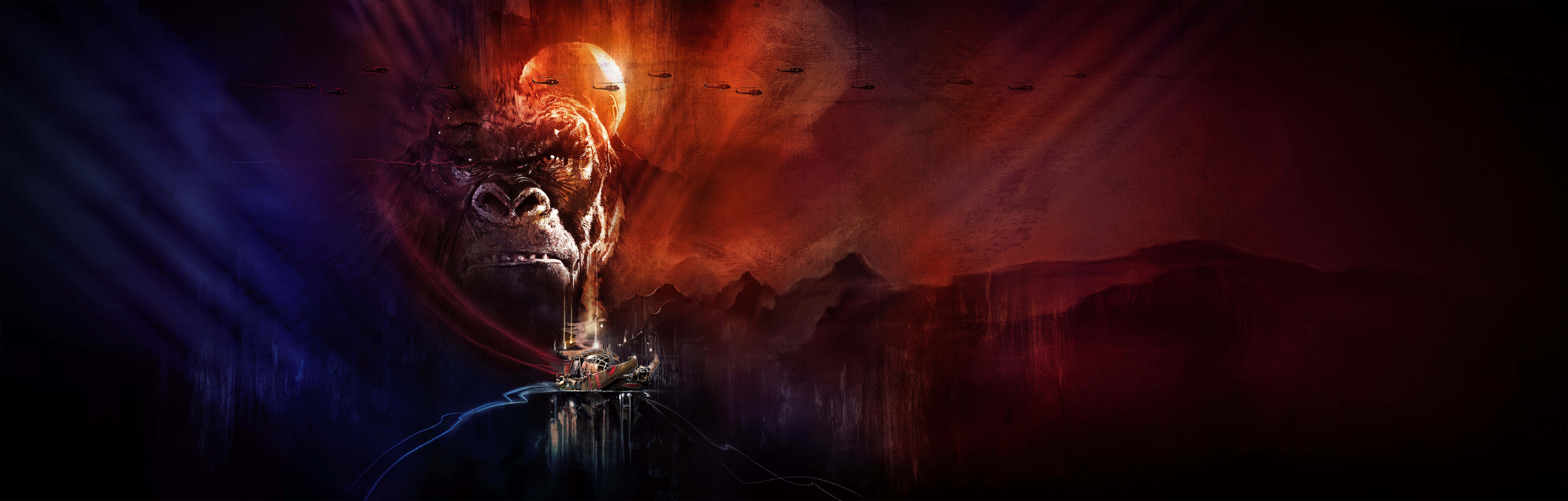 The Iconic King Kong Comes To Life In 4k Background
