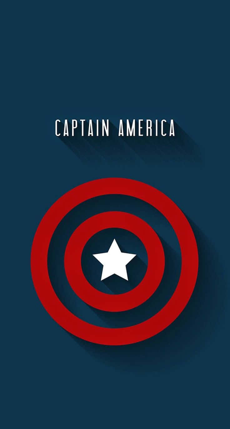 The Iconic Logo Of Captain America Background