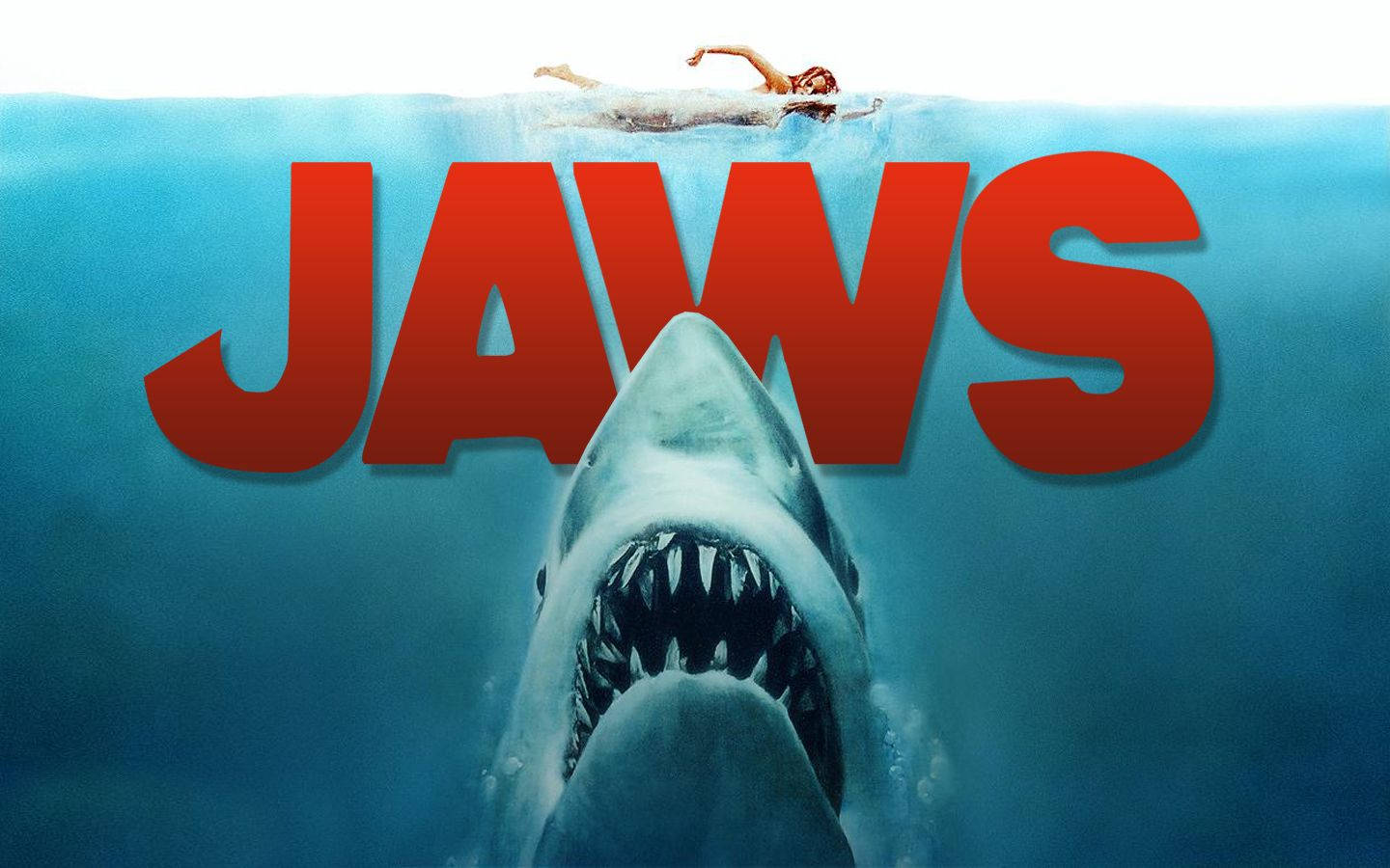 The Iconic Logo Of Steven Spielberg's 'jaws' Background