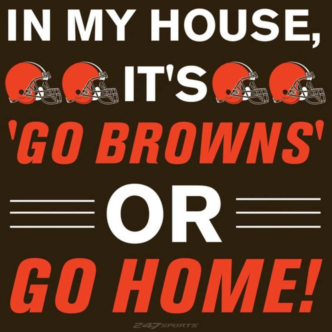 The Iconic Logo Of The Cleveland Browns Background