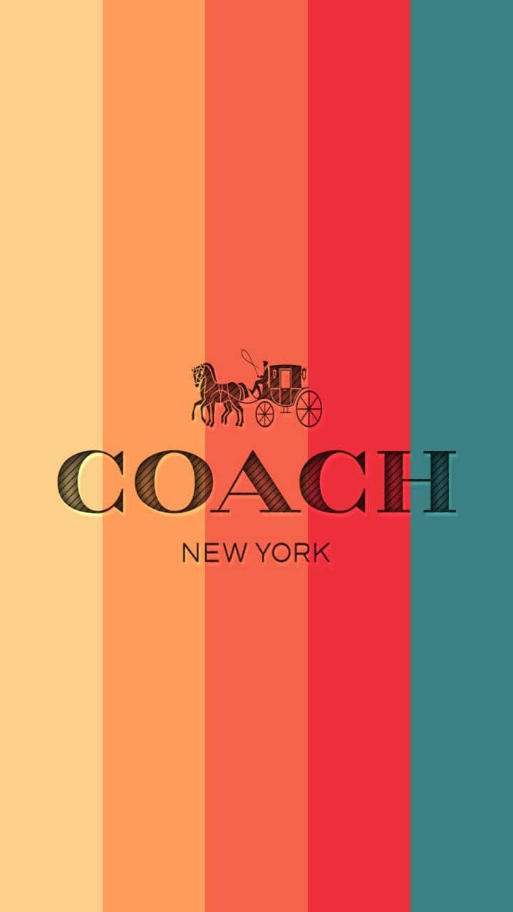 The Iconic Logo Of The Luxury Lifestyle Brand, Coach Background