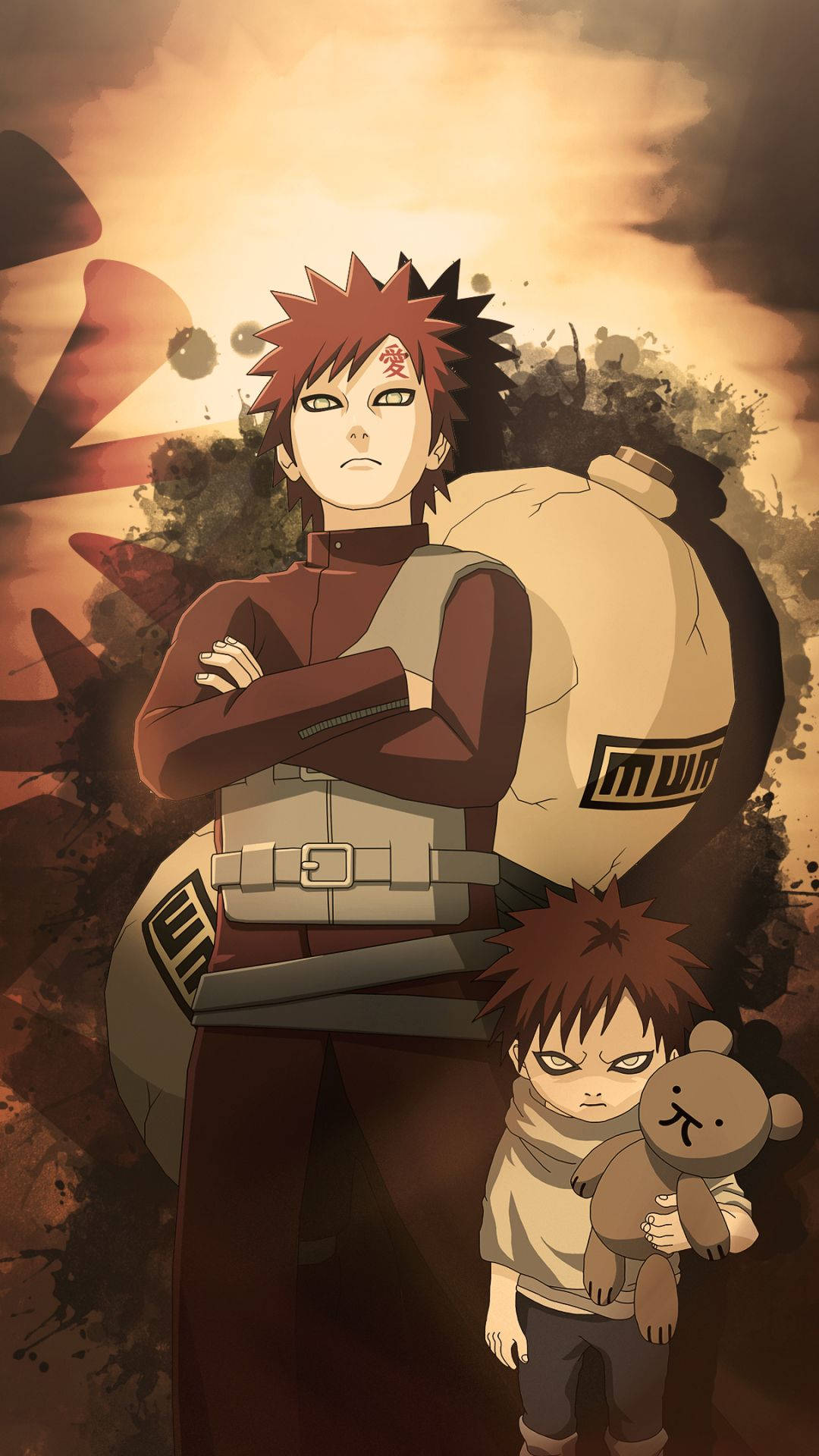 The Iconic Look Of Gaara, Now Available On An Apple Iphone! Background