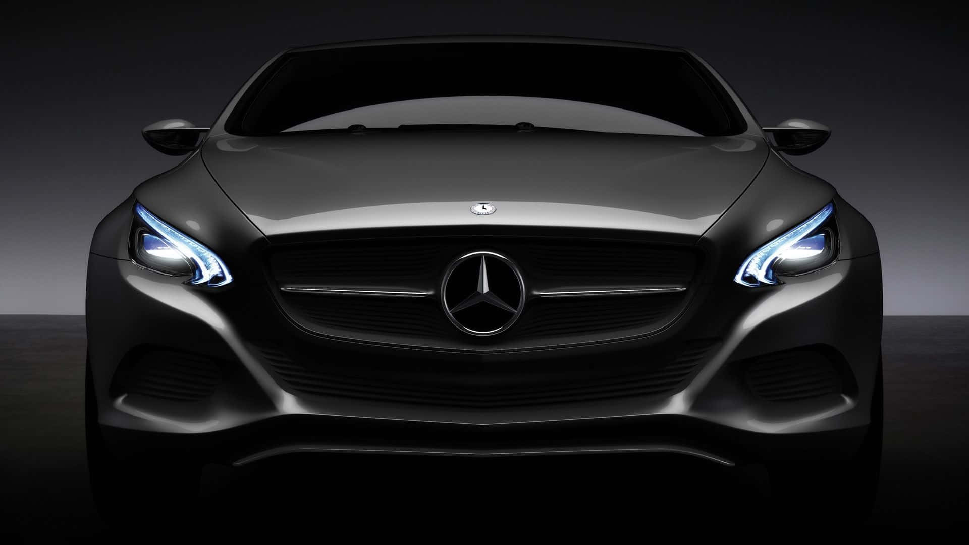 The Iconic Mercedes Black Sleek Design Background