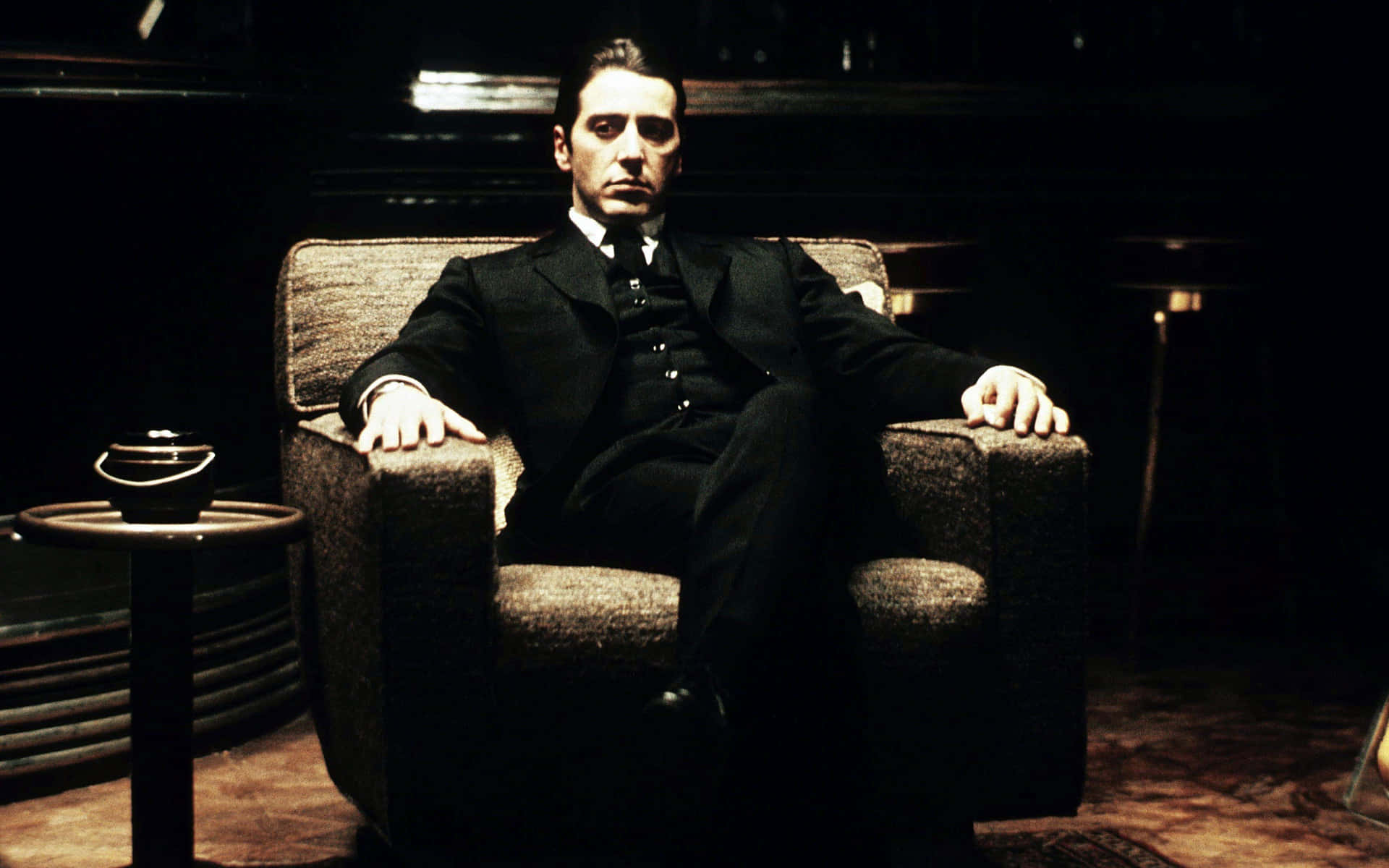The Iconic Michael Corleone From The Godfather Movie Series. Background