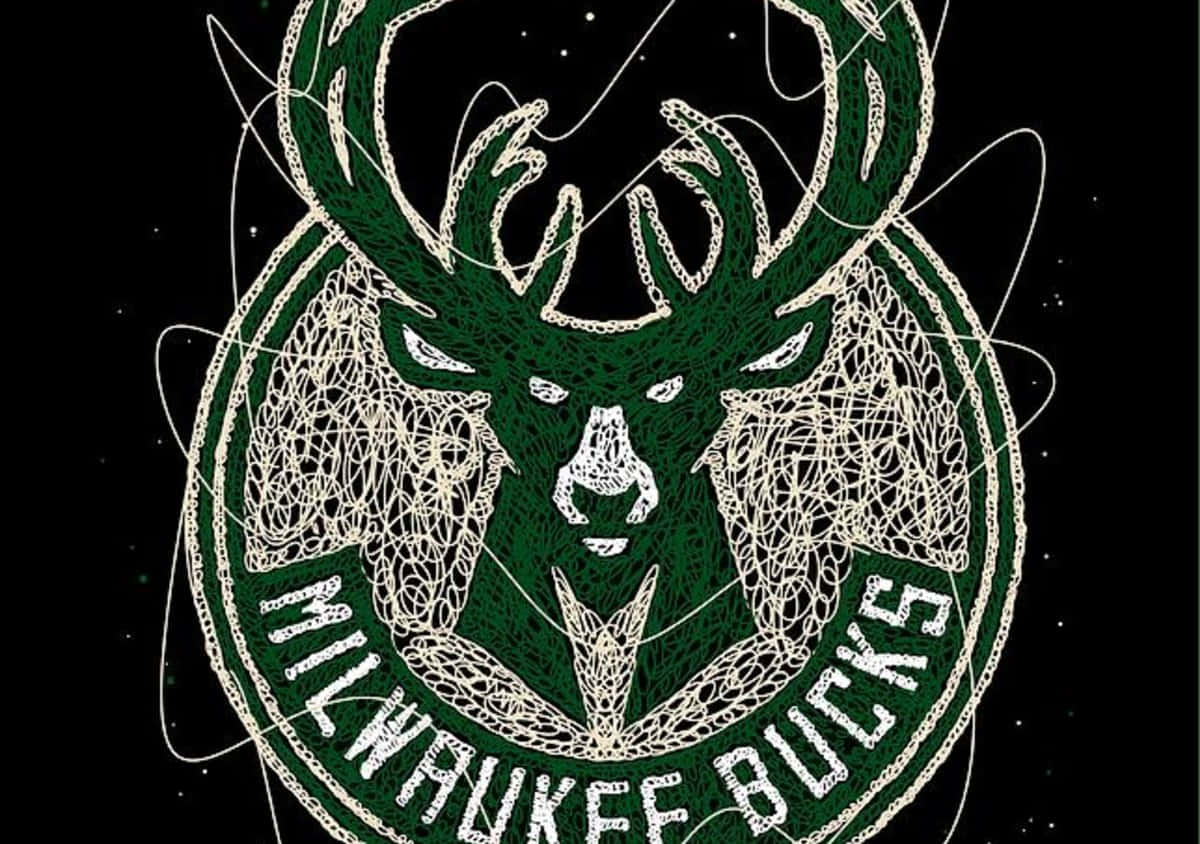 The Iconic Milwaukee Bucks Logo Featuring The Team's Bold Deer Head Background