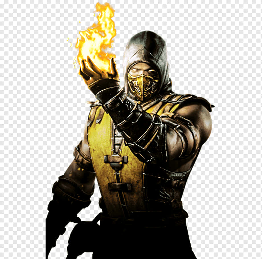 The Iconic Mortal Kombat Character Scorpion Background