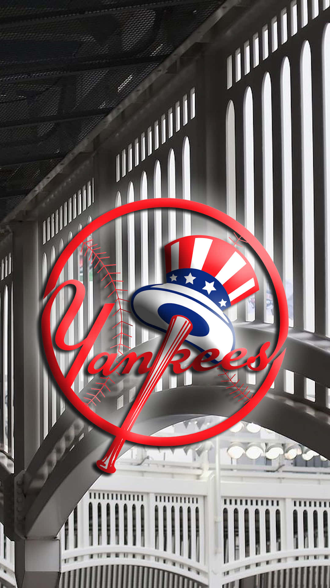 The Iconic New York Yankees Logo In High-definition Background