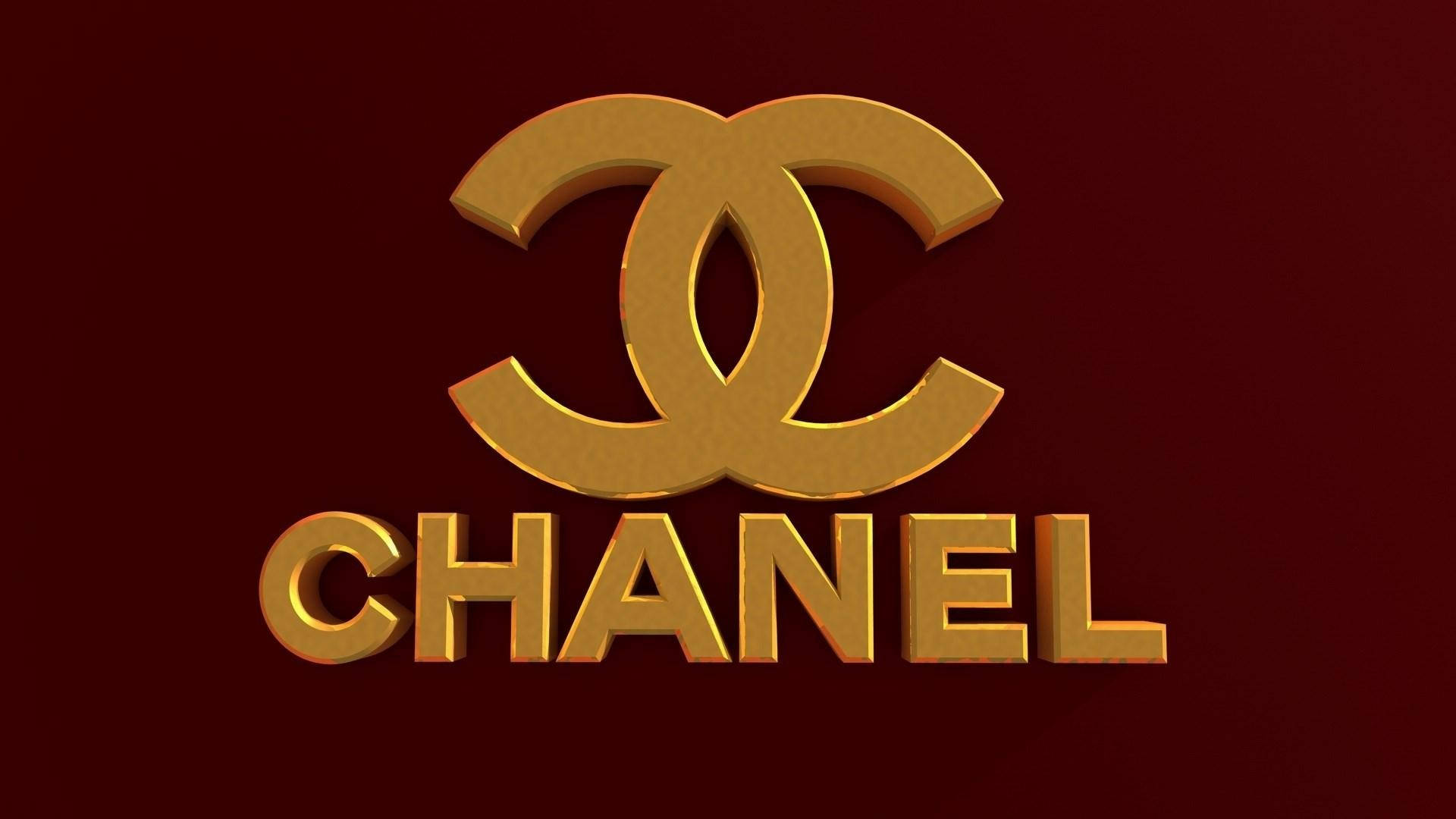 The Iconic Pink Chanel Logo Background