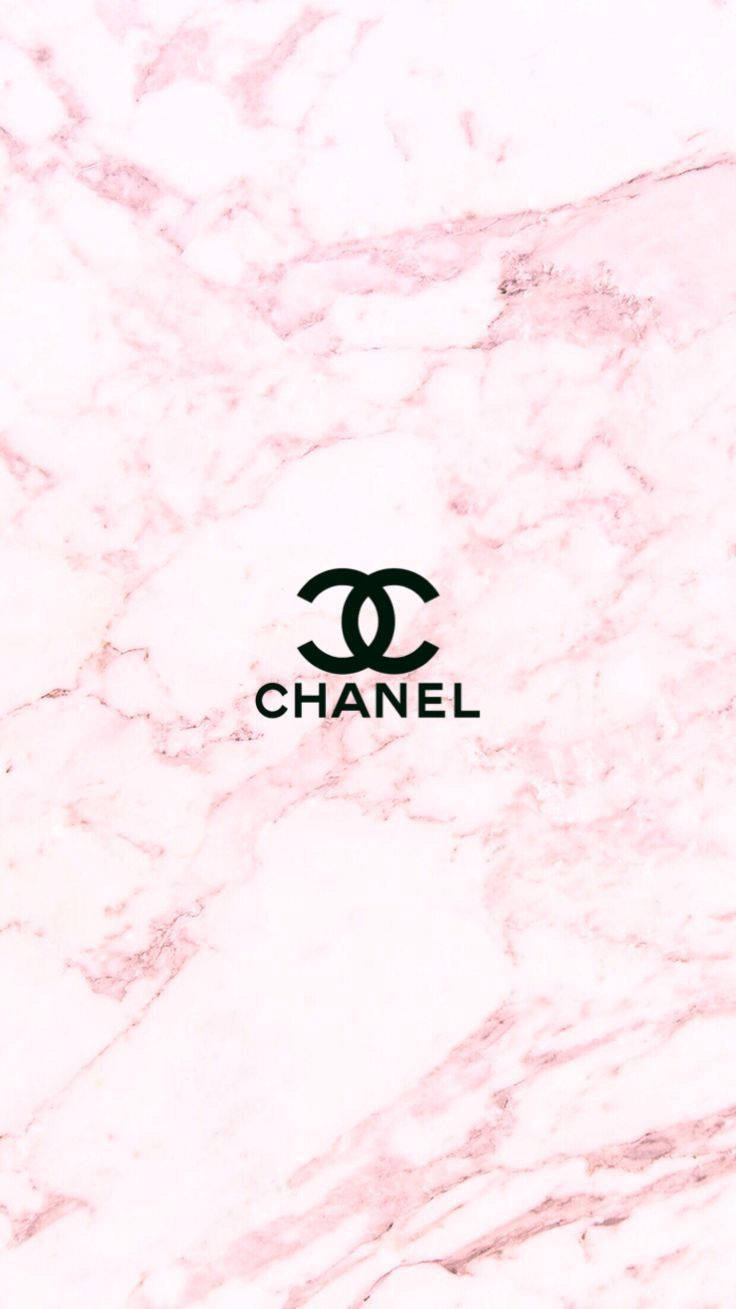 The Iconic Pink Chanel Logo Background