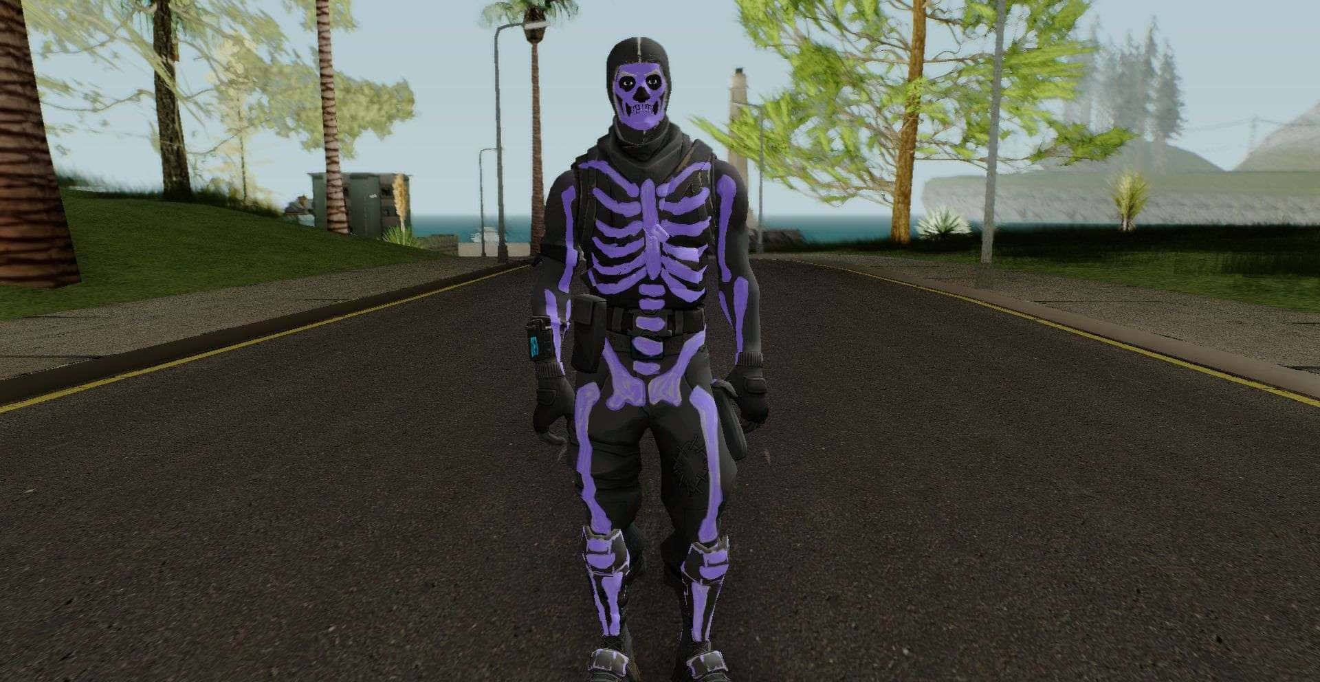 The Iconic Purple Skull Trooper Has Returned To The Game! Background