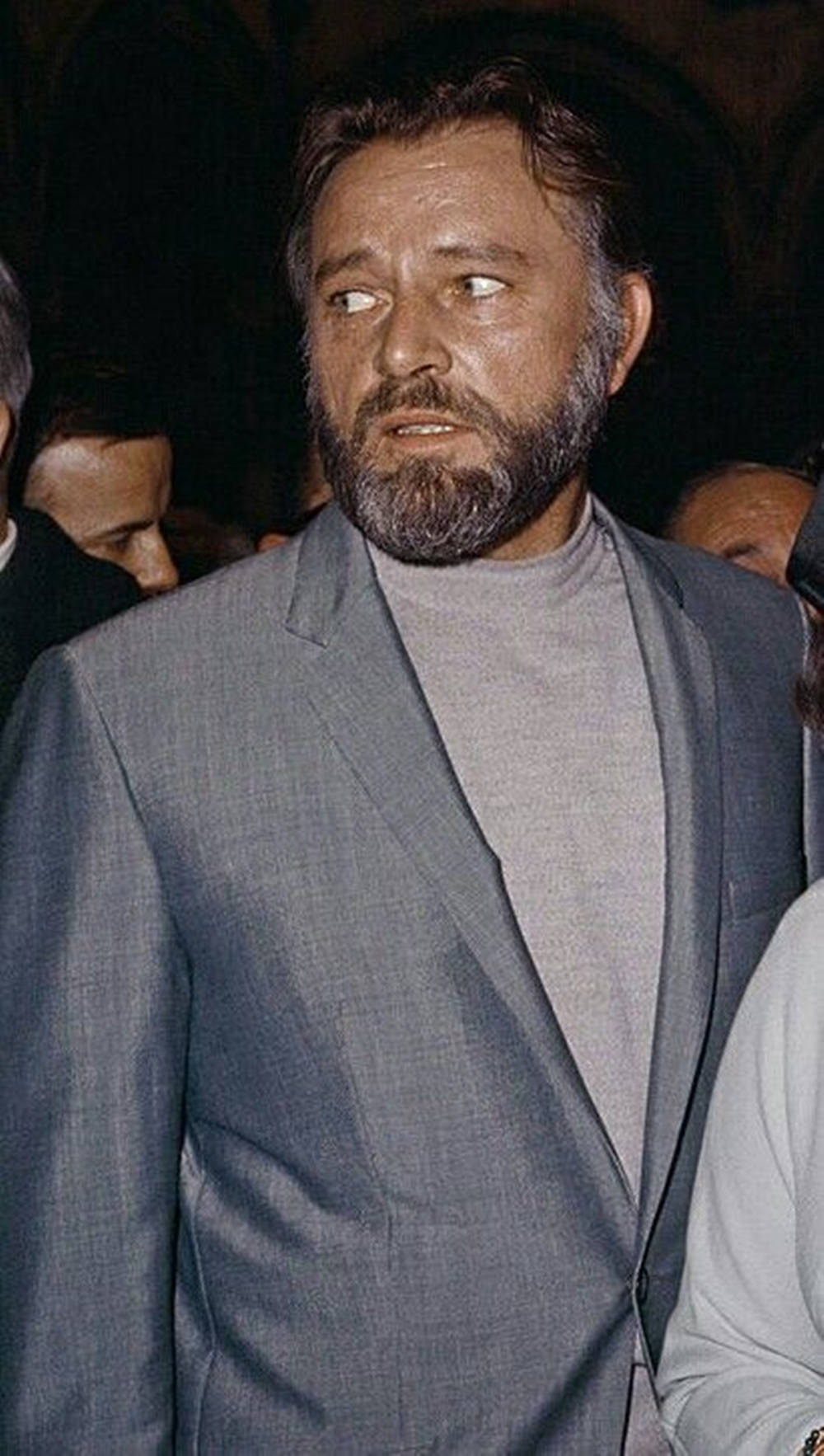 The Iconic Richard Burton Sporting A Beard