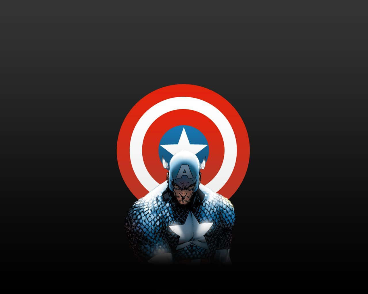 The Iconic Shield Of Captain America Background