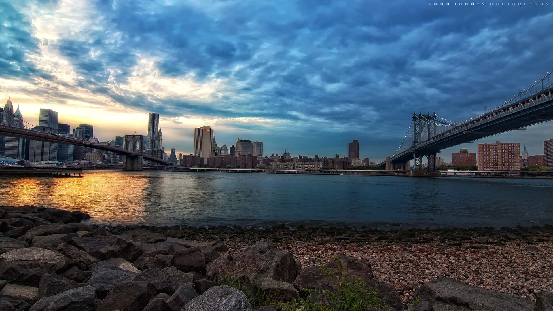 The Iconic Skyline Of New York City Background