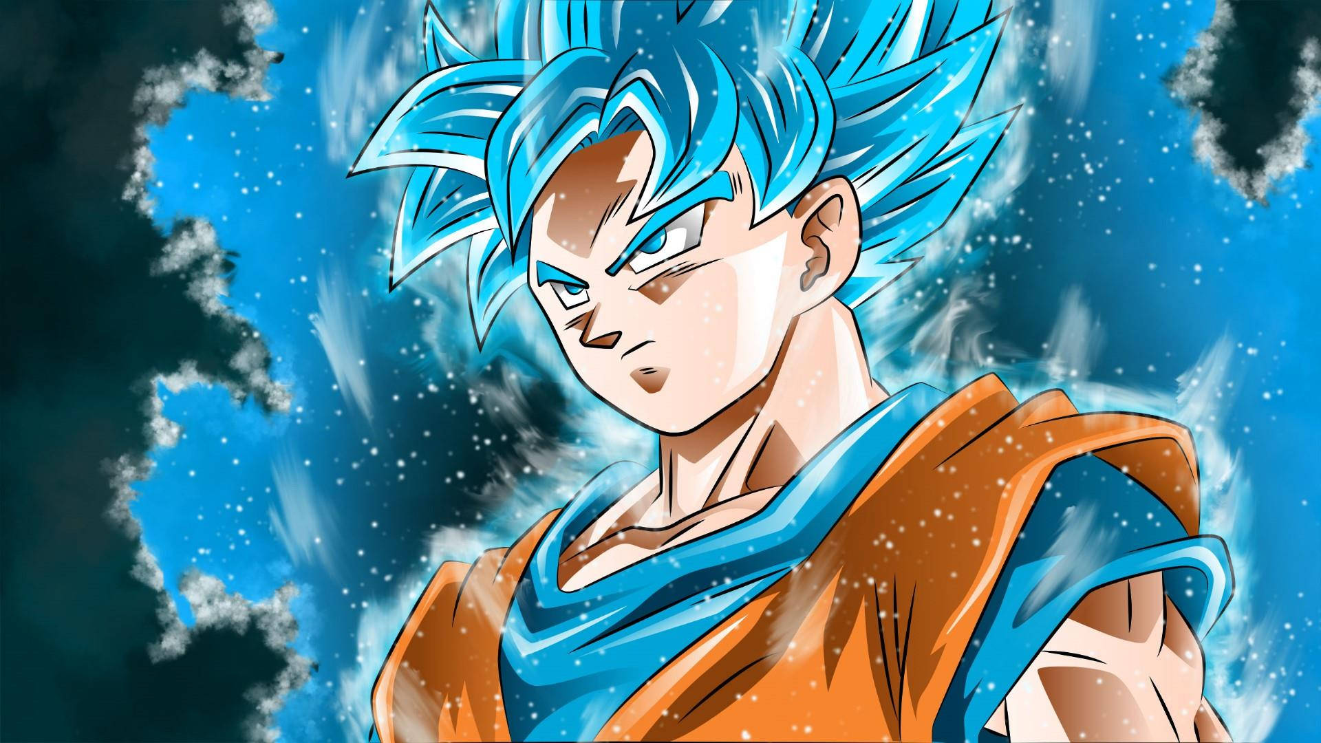 The Iconic Son Goku In An Iconic Pose Background