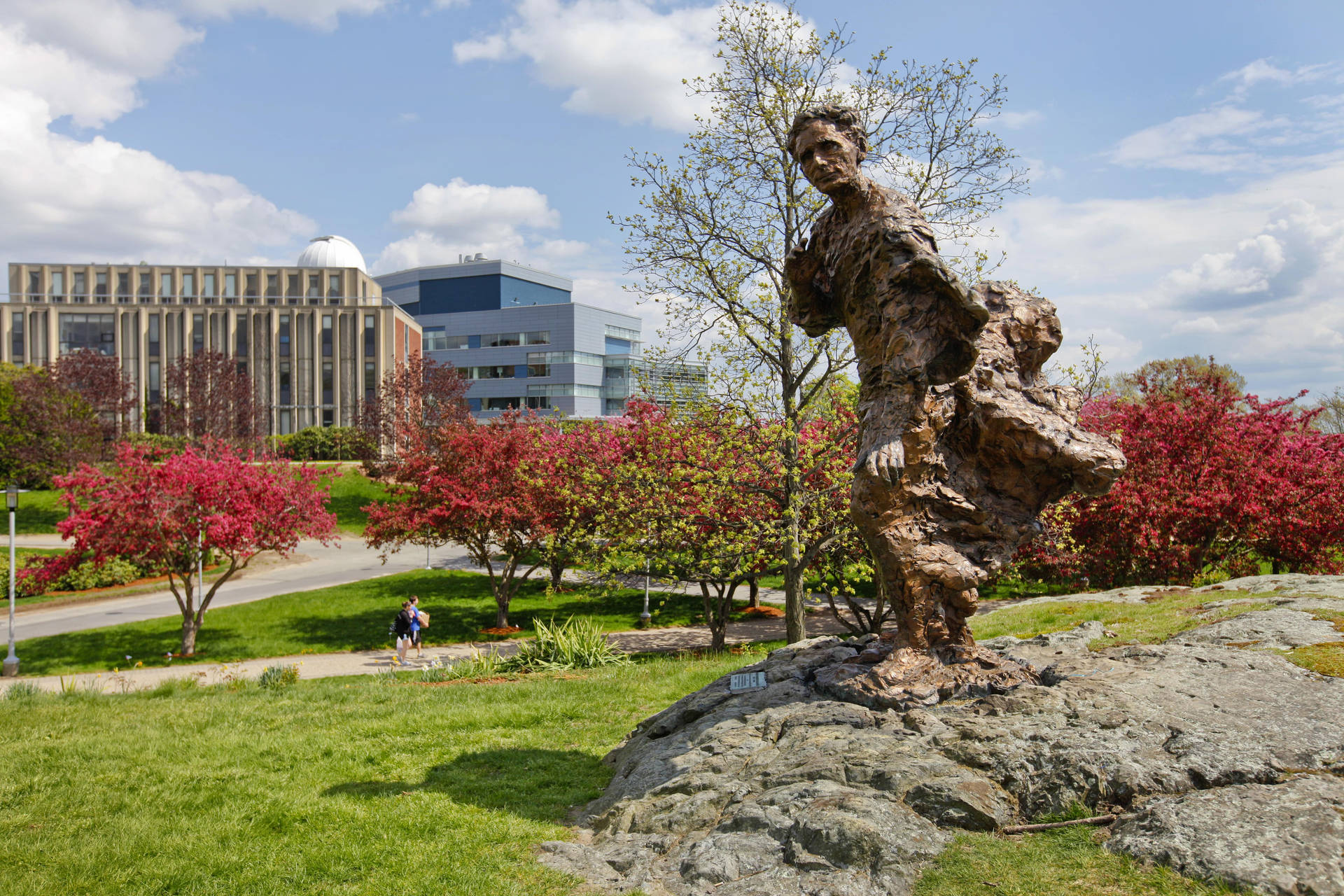 The Iconic Statue Of Louis Brandeis At Brandeis University