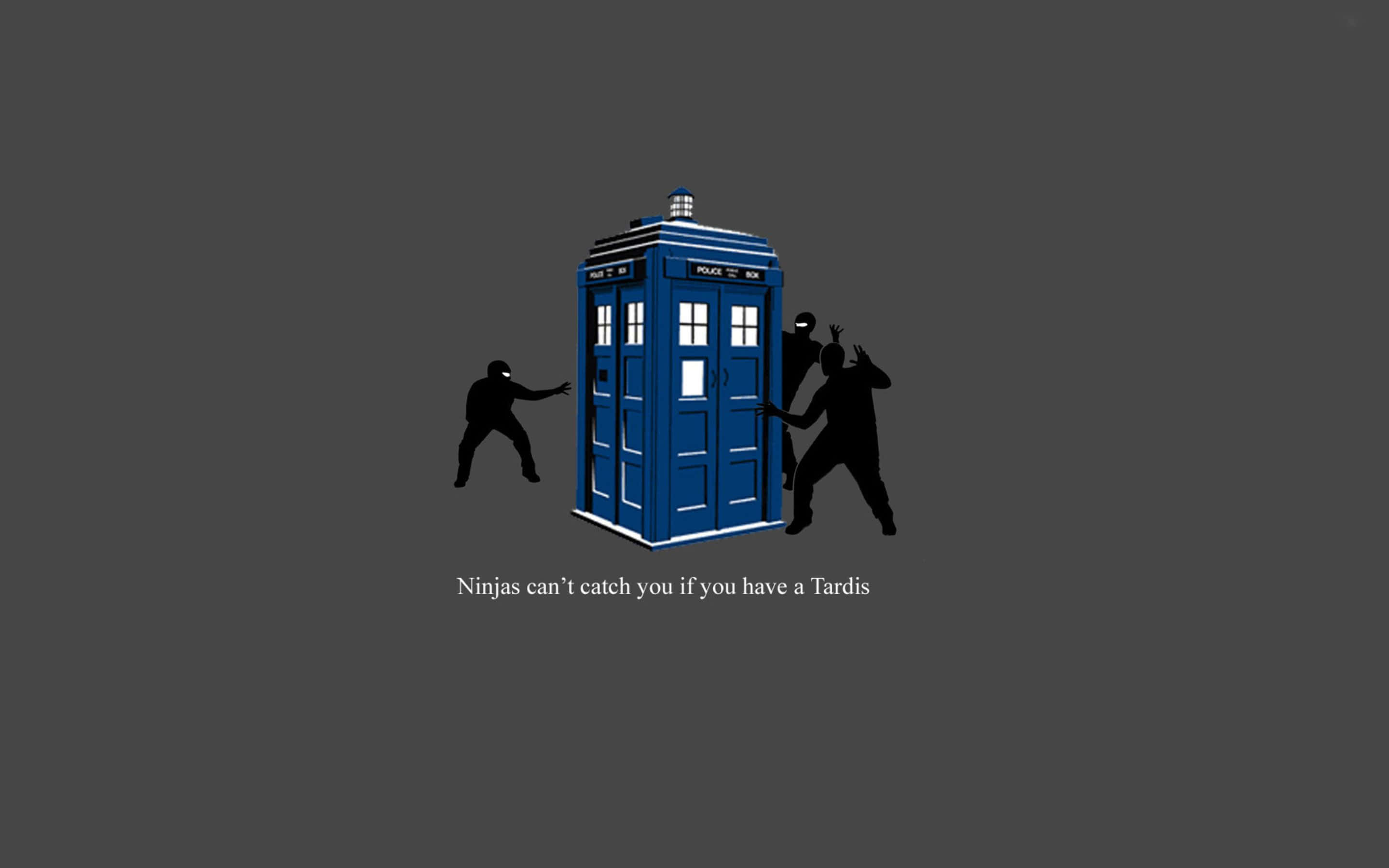 The Iconic Tardis Time Machine Background