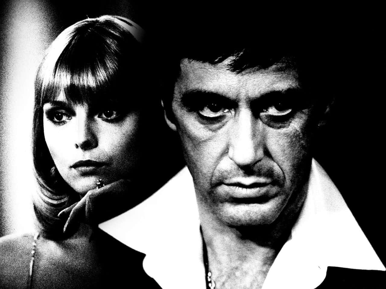 The Iconic Tony Montana Depicted In The Iconic Movie Scarface Background
