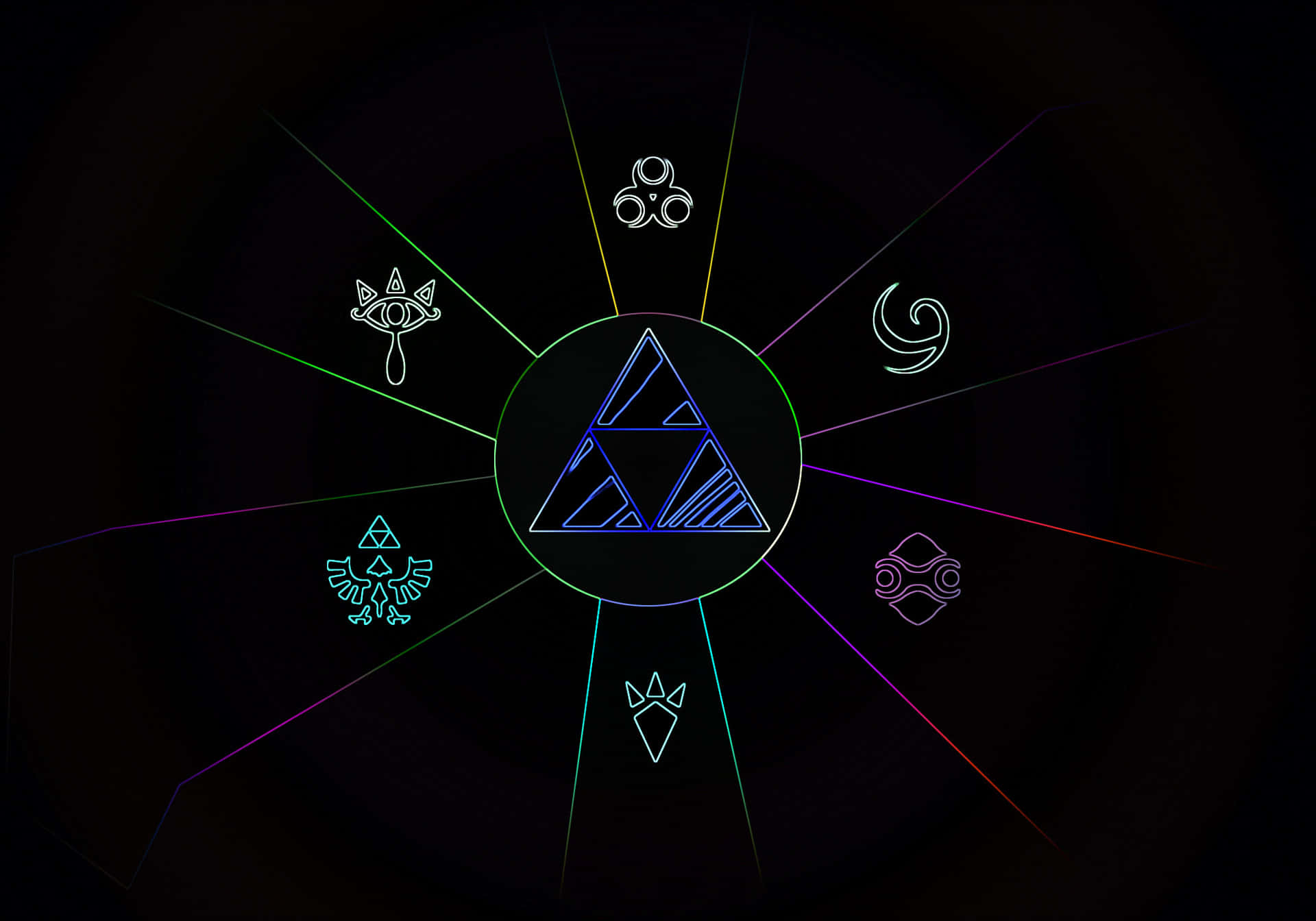 The Iconic Triforce Of Nintendo's Celebrated The Legend Of Zelda Series Background