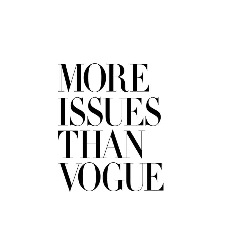 The Iconic Vogue Logo - A Synonym Of High-fashion Background