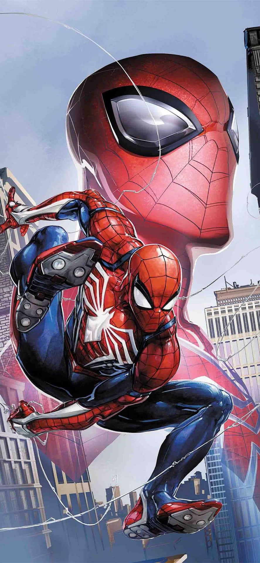 The Iconic Webslinger Spider-man Background