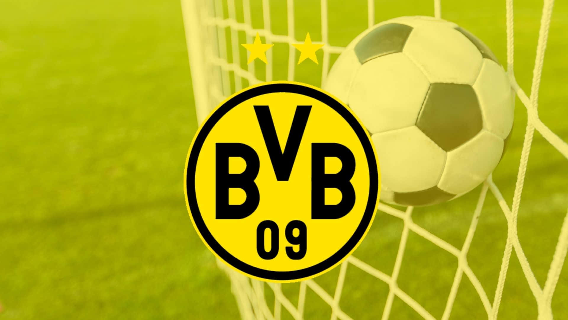 The Iconic Yellow And Black Of Dortmund Football Club. Background