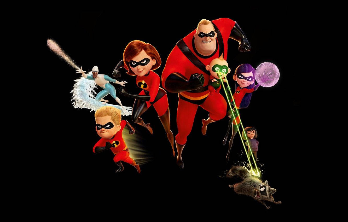 “the Incredibles Family Together Again For Incredibles 2!” Background