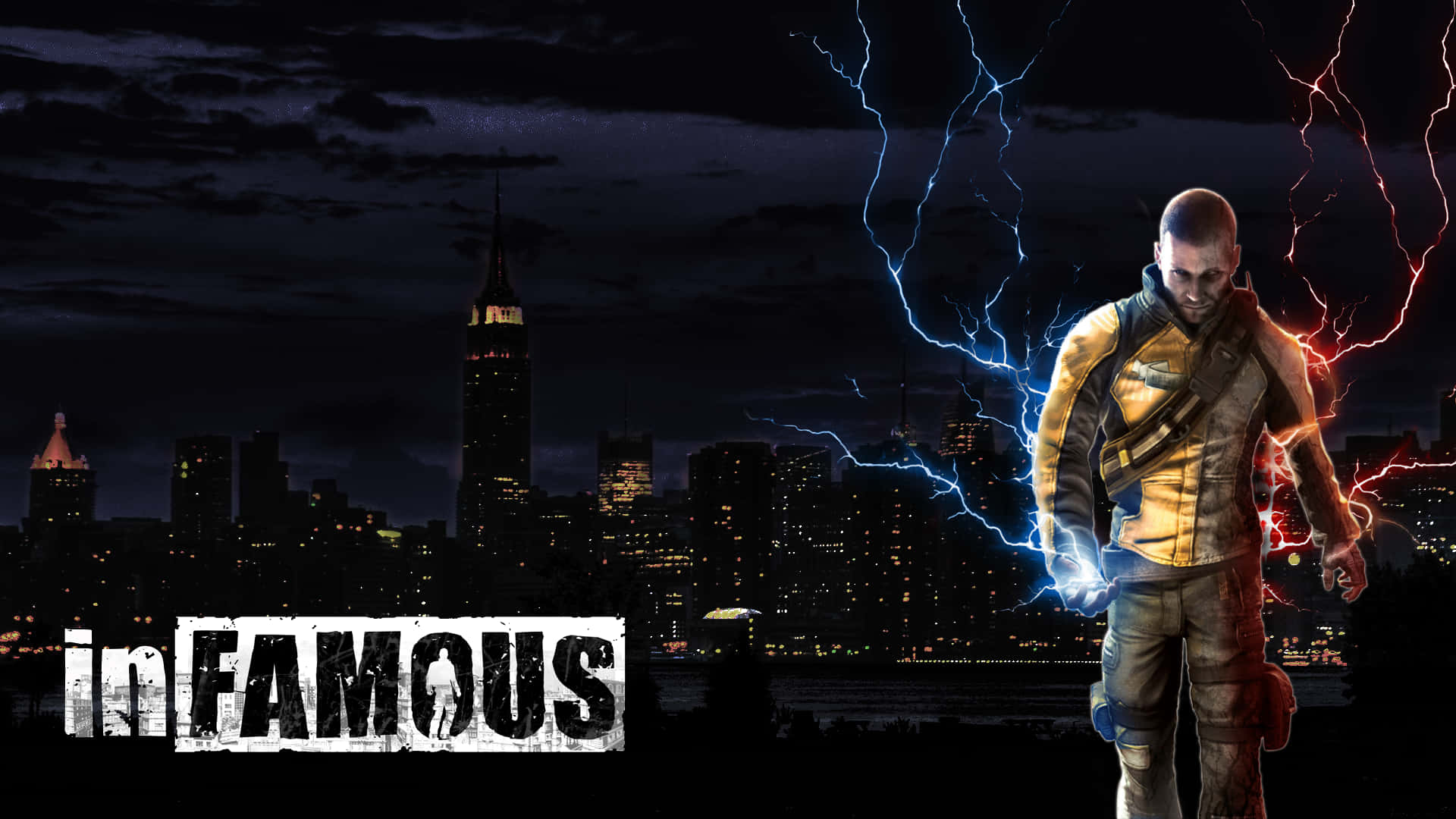 The Infamous Cover Art Of Infamous Game Series Background