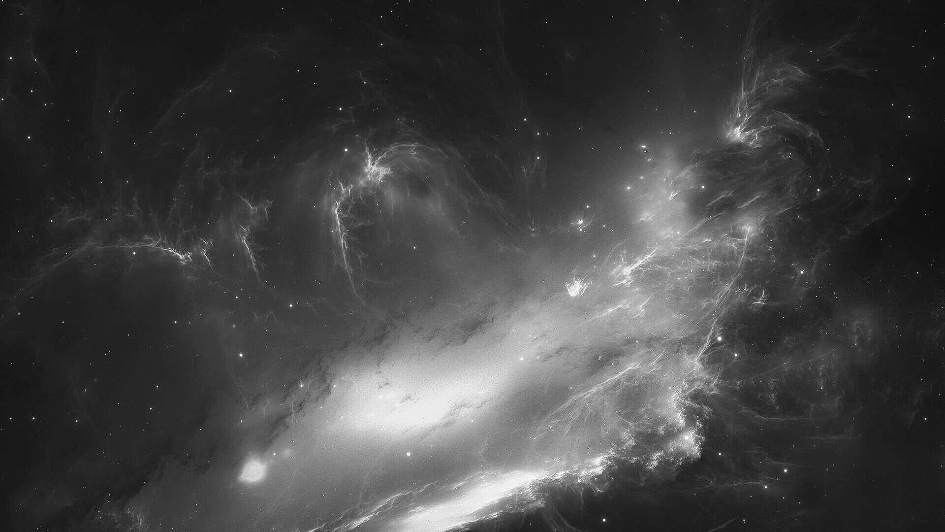 The Infinite And Mysterious Black And White Space Background