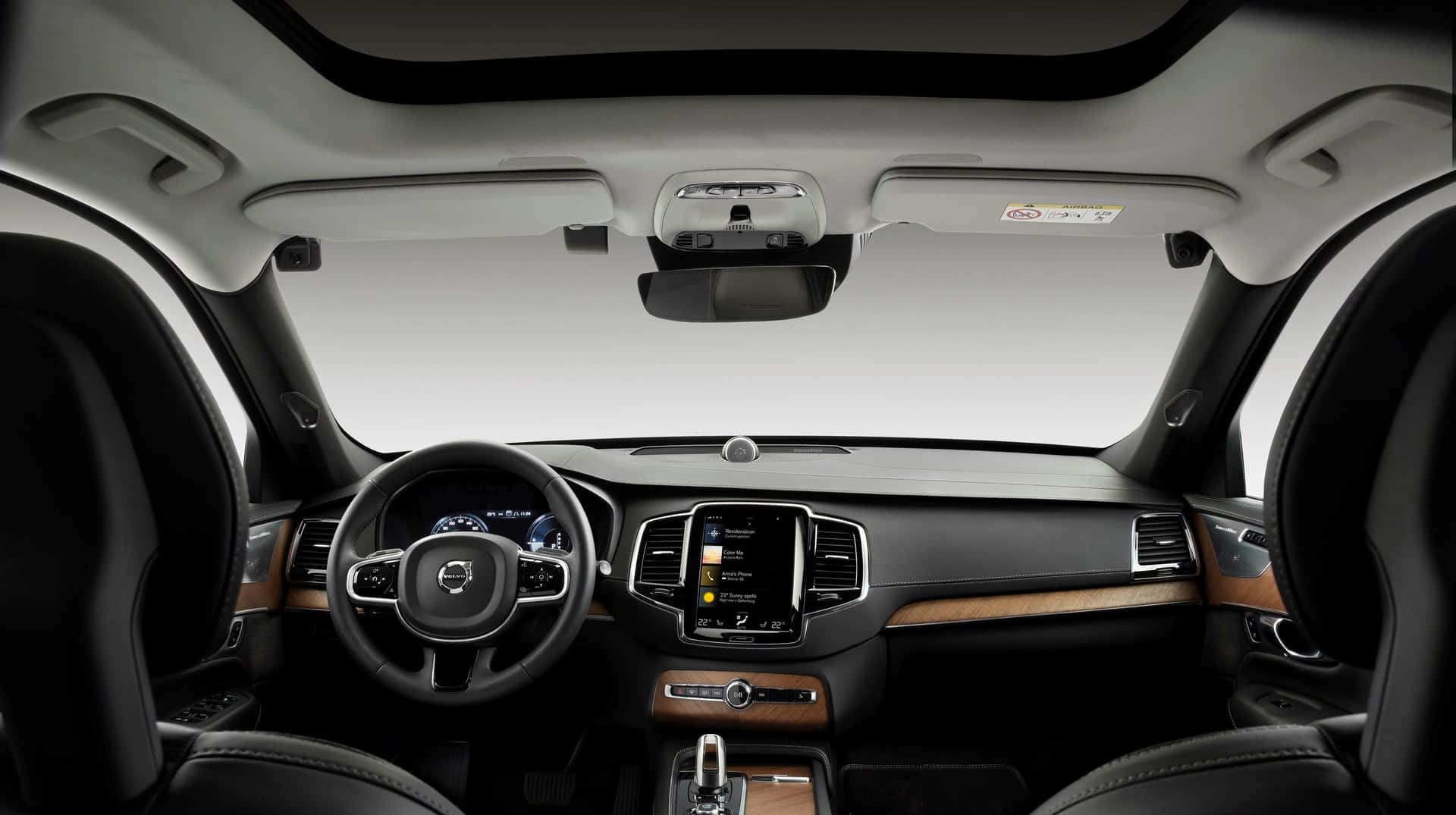 The Interior Of A Volvo Xc90 Background