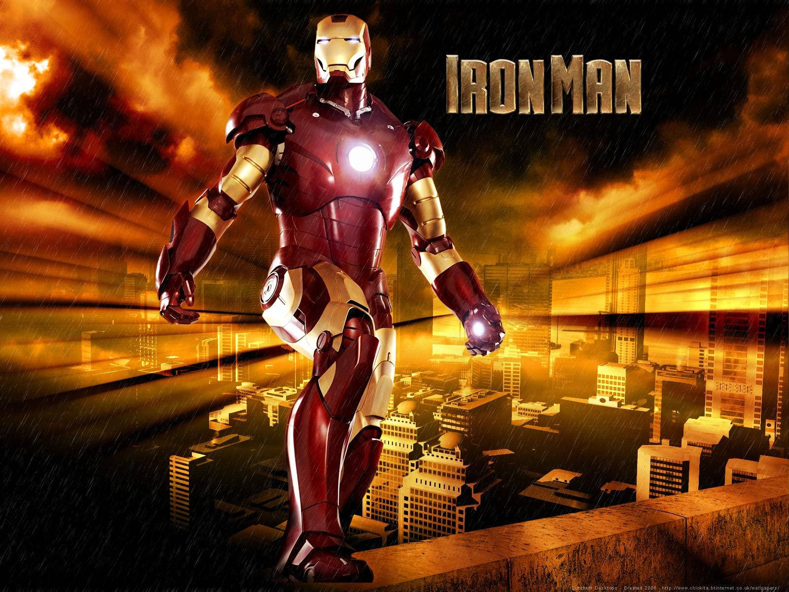 The Iron Man Mark 3 In Action Background