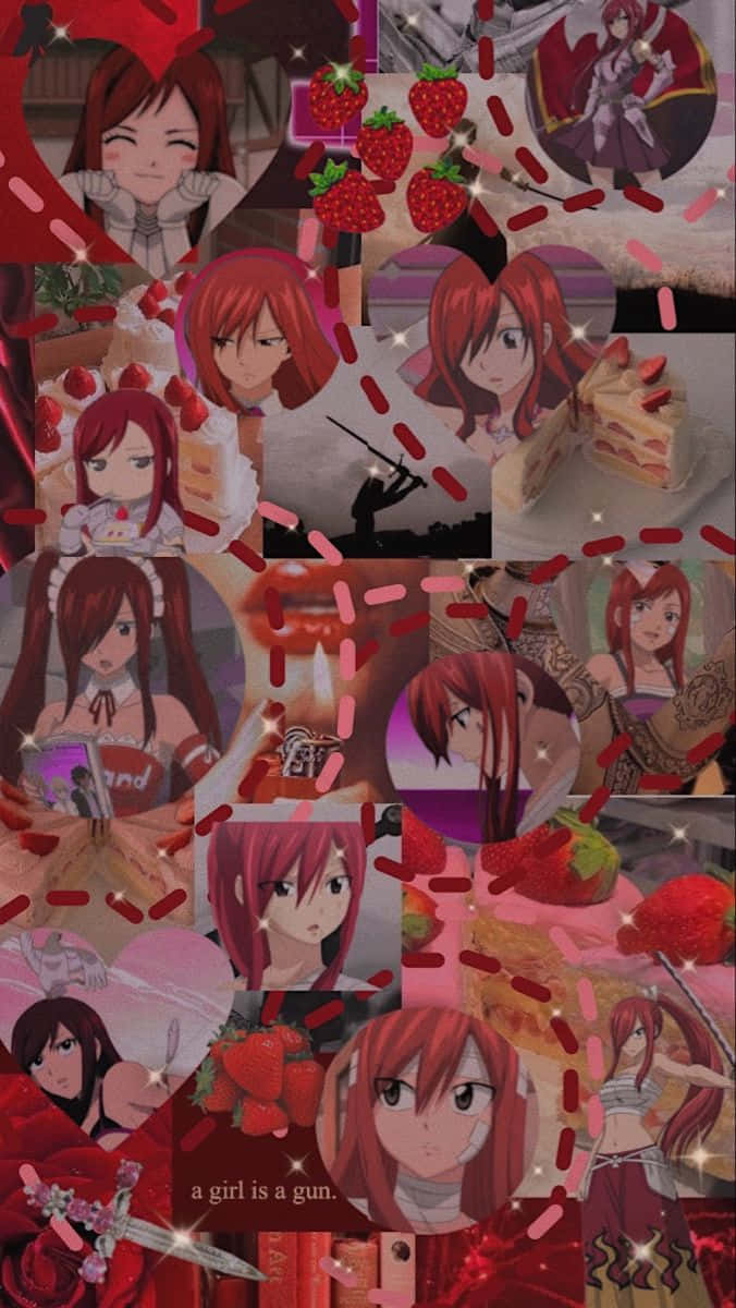 The Iron Will Of Erza Scarlet Background