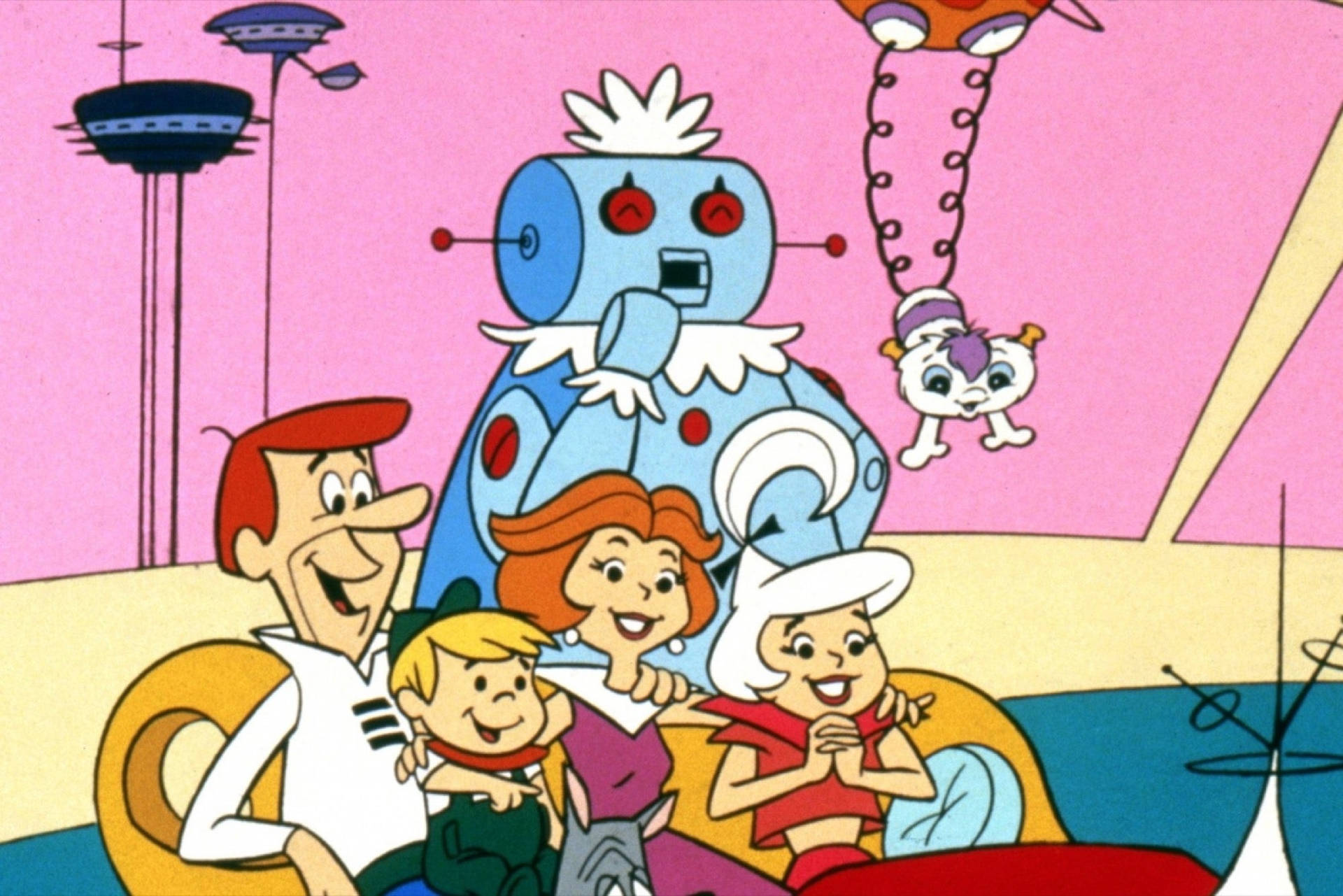 The Jetsons Family Rosey And Orbitty Background