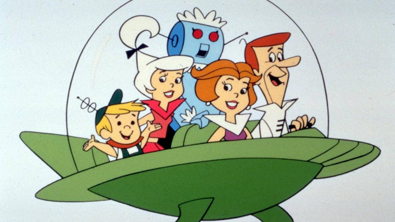 The Jetsons In Space Car Simple Background