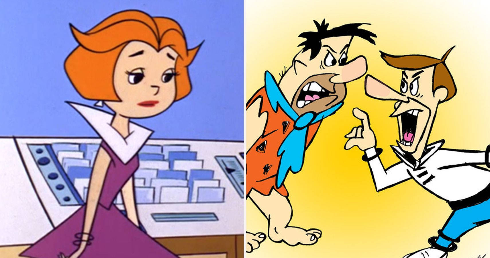 The Jetsons With Fred Flintstone Background