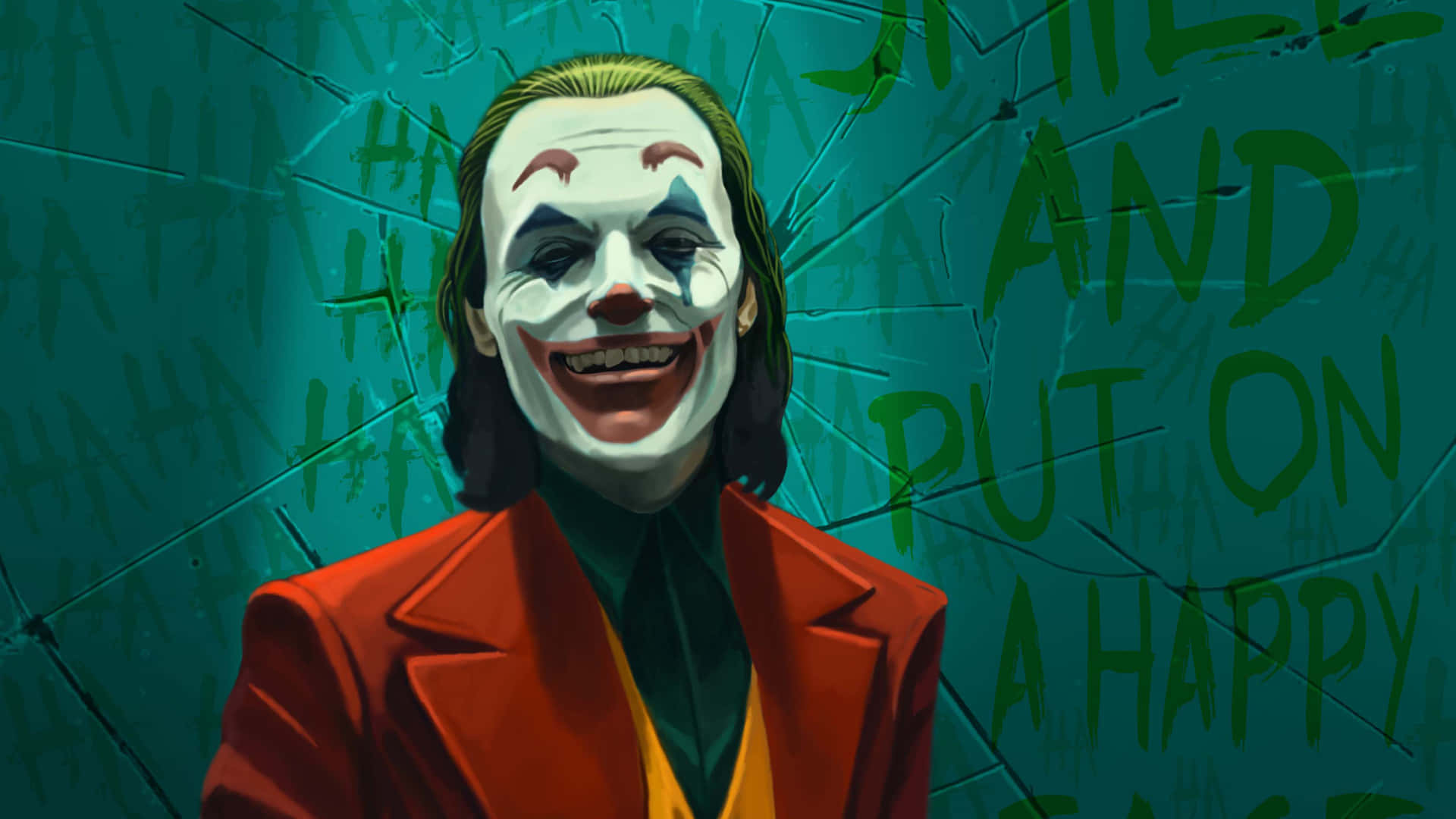 The Joker's Menacing Laughter Background