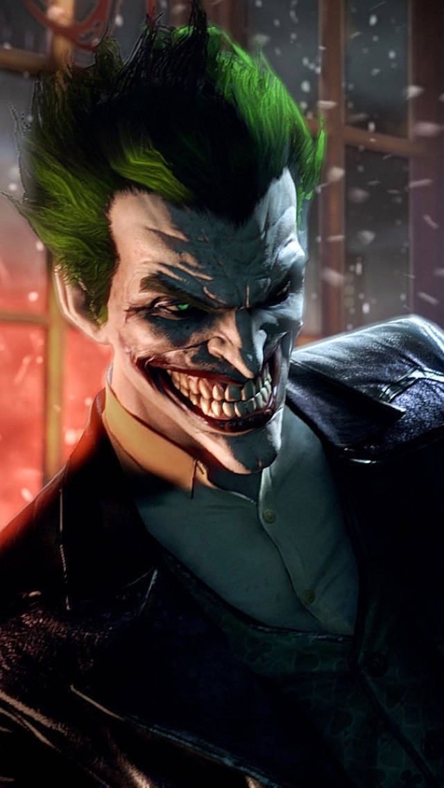 The Joker Smiling Batman Arkham Iphone Background