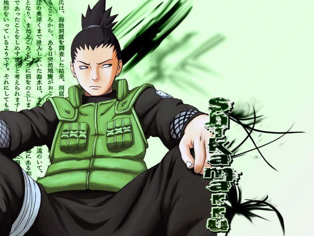 The Journey Of Naruto Green Background