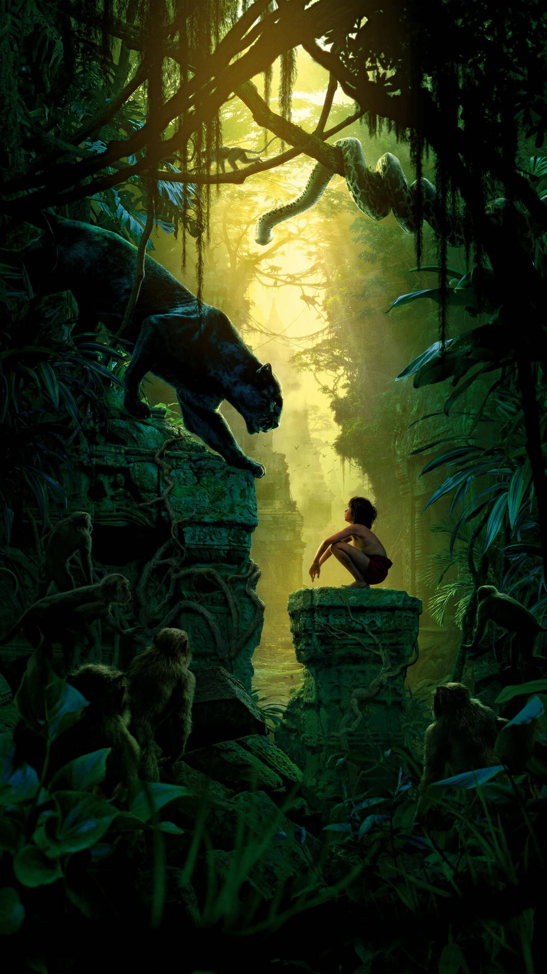 The Jungle Book Green Forest Background