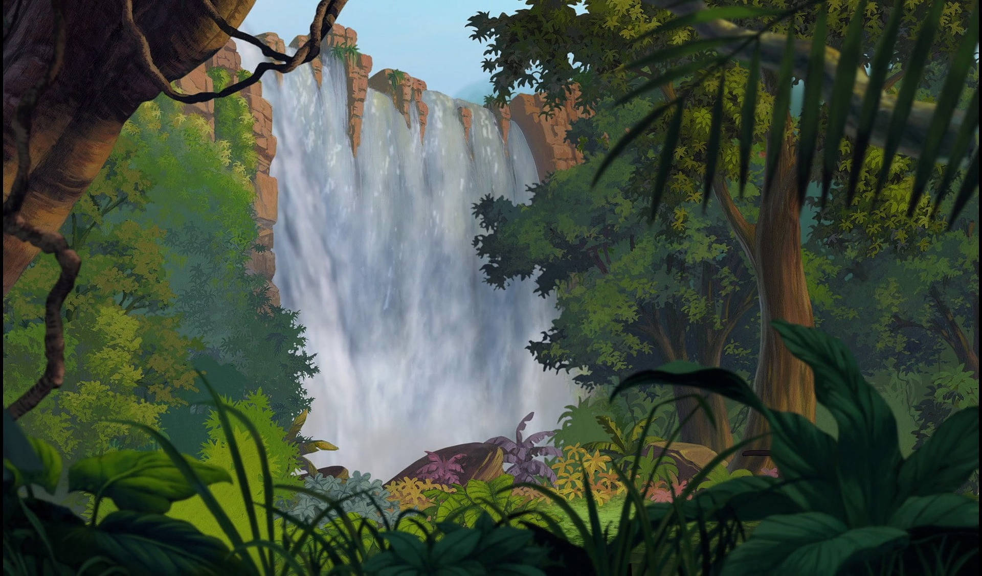 The Jungle Book Waterfalls Background